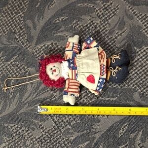 Vintage Raggedy Ann Ornament Doll